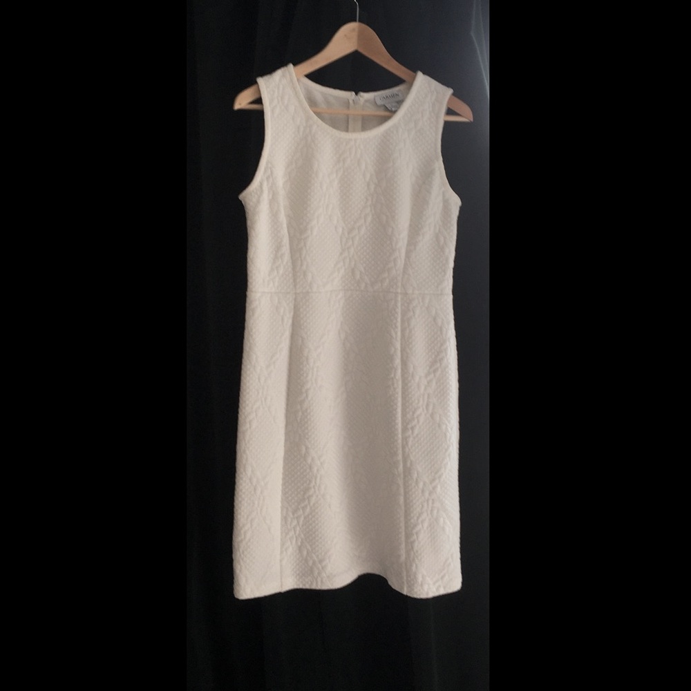 Carmen Marc Valvo white dress